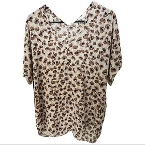 Lush Leopard Print Blouse